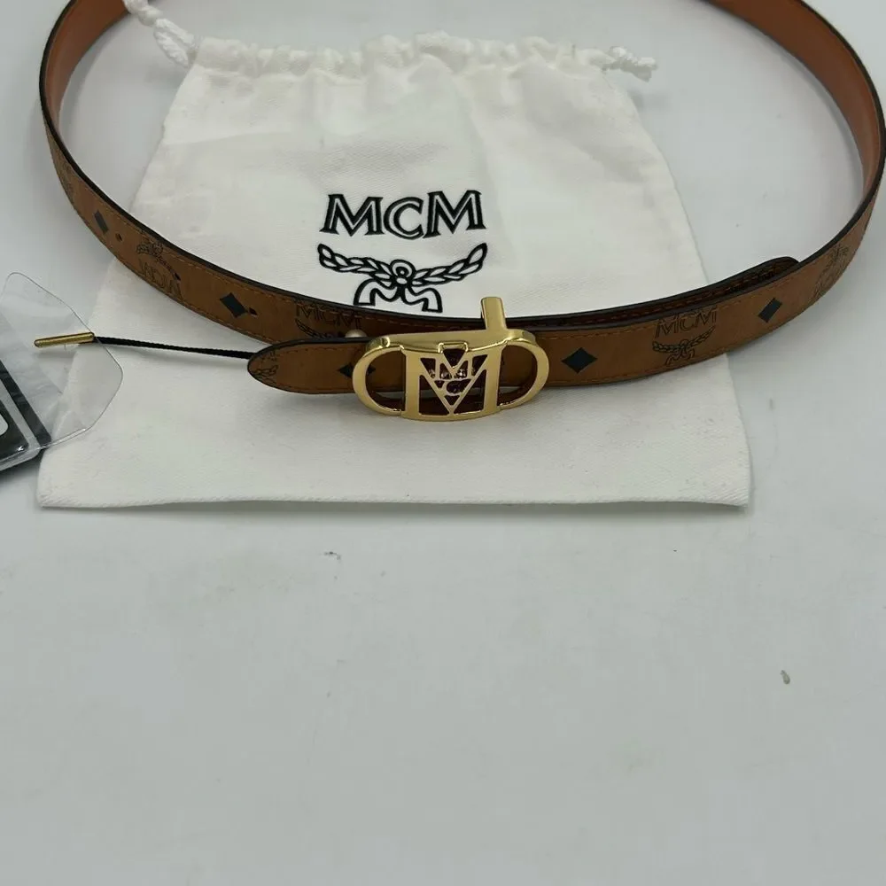 Women’s MCM reversible, leather belt, size 100 cm/medium